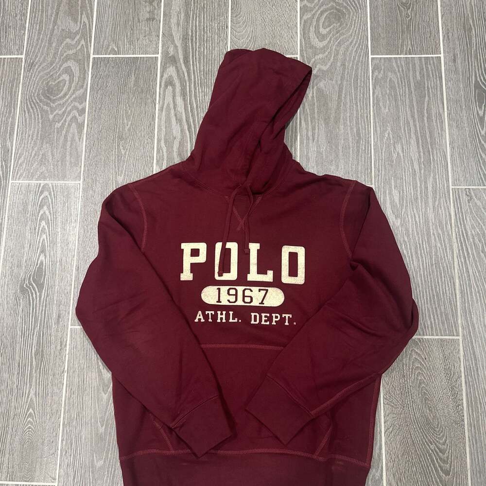 Polo Ralph Lauren Men's Big Logo Hoodie Pullover Burgundy